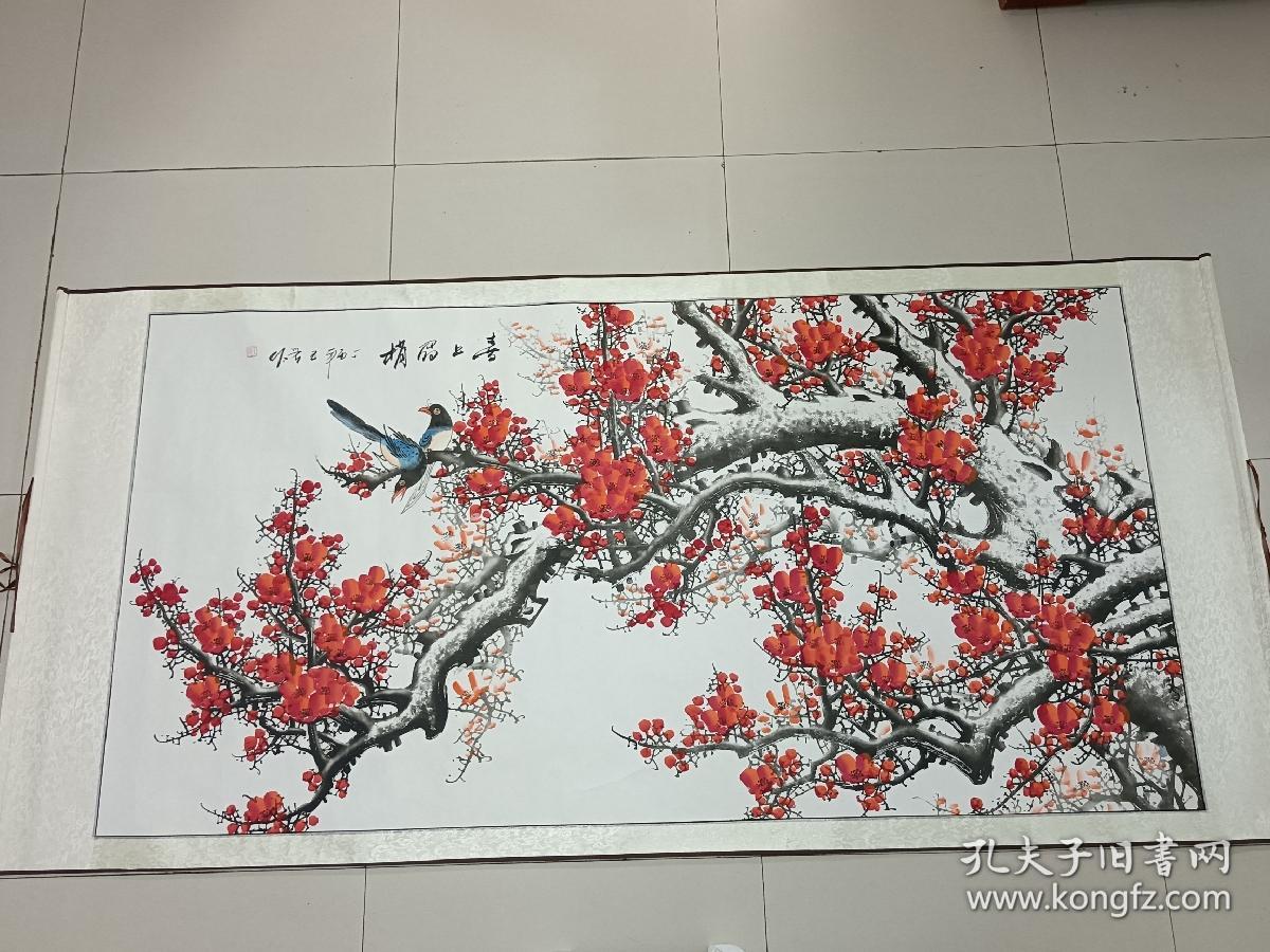 国画 低价处理 1.喜上眉梢 规格：197×97㎝
