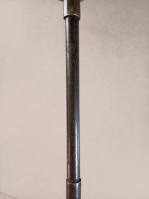 老铜烟袋杆 带龙纹图案 伸缩杆 长21.2伸长41.2 完整