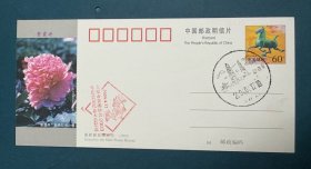 明信片（实寄片 陈安根 入场券）：太原市集邮协会2003年度会员代表大会纪念 马踏飞燕邮票【以国宝“东汉铜奔马”（马踏飞燕）为主题，方寸间凝练千年匠心。骏马凌空飞驰，足踏飞鸟，动态凌厉如破风而行，完美诠释汉代艺术的雄浑与浪漫。作为中国旅游标志，它既是青铜铸造的巅峰之作，亦象征华夏文明的奔腾不息。 邮政官方发行赋予其权威性，画面复刻文物细节，兼具艺术性与历史价值。适合文化收藏者、邮迷或旅游爱好者珍藏
