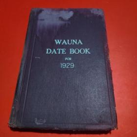1929年WAUNADATE BOOK(民国版日期簿)