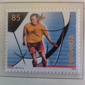 Schweiz1瑞士邮票2007年欧洲女子足球锦标赛 体育邮票 新 1全