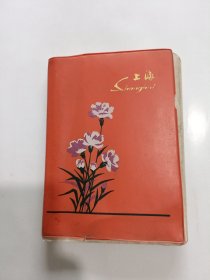 上海日记本，中共泰顺县委泰顺县革命委员会赠，有彩色插图，36开塑料，(未使用)