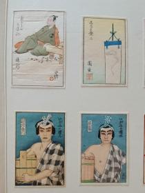 #木版画集#长谷川贞信（长谷川小信、长長谷川儀一郎 ）*木版画440幅*册页装*保证原刻真品。长谷川小信，初步考证袭名三世长谷川贞信。美人绘、役者绘、花鸟绘、风景绘均有，纯手拓。册页装，册页尺寸40*20cm,13折26面，市场少见，木版画440枚，小幅尺寸3.5x5.5cm左右，大幅尺寸14x16cm左右。集中展示昭和六年～昭和十二年左右（1931～1938年）的作品，品相保存非常好，非常难得。