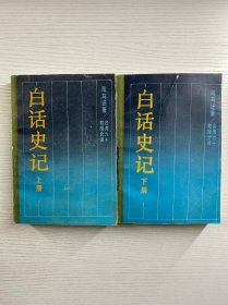 白话史记 上下（岳麓书社 1987年一版一印）正版如图、内页干净