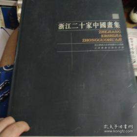 浙江二十家中国画集    精装8开，孔仲起 曾宓 冯远，吴永良 童中焘等二十家 每家10幅