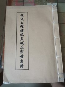 程氏大程楼派鱼城正宗世系谱
