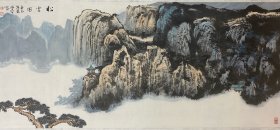 ．陈学智， 1933年生，字希古，祖籍江南，后移居天津。系津门国画大师陈少梅亲传弟子，中国美术家协会会员，国家一级美术师，中南海紫光阁画院院长，岭南画院名誉院长，天津市和平画院院长、尺寸180:80