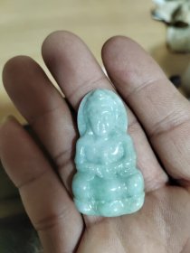 翡翠玉观音，天然A货