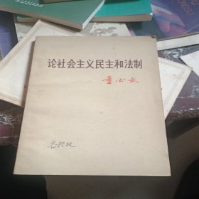 论社会主义民主和法治