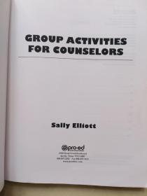 GROUP ACTIVITIES for COUNSELORS辅导员小组活动