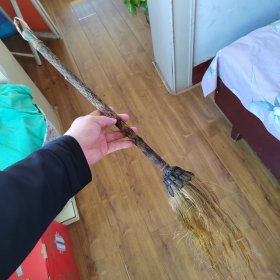 清代织锦套佛尘！