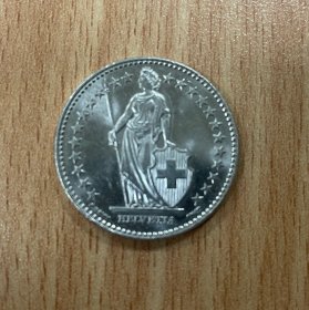 原光瑞士2瑞士法郎硬币