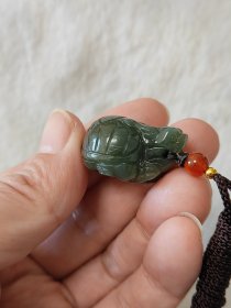 和田玉龙龟吊坠油性足寓意好雕工精致材质细腻按图发货一物一图D037