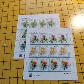 2023年邮票-----药用植物 (一版4套每套6枚总面值25.6元)，