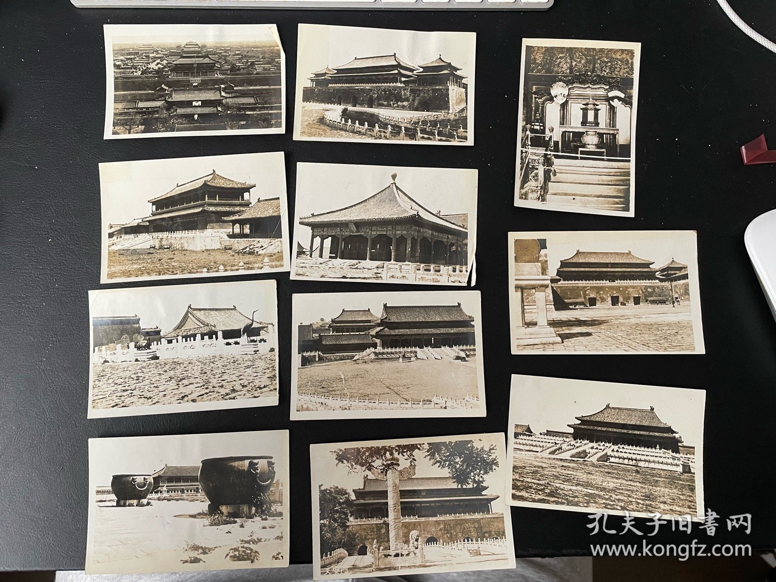 民国，北京故宫银盐照片11张。长10厘米宽7厘米，包老包真。