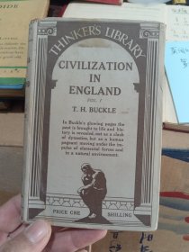 History of Civilization in England 英国文明史 （第一卷） （受潮）