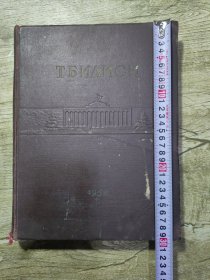 稀见画册：乔治亚苏维埃社会主义共和国（即今亚美尼亚）首都第比利斯（即今格鲁吉亚首都）画册一本 1958年出版 共200多页 有四处因骑马钉生锈而脱页，一处折缝断开 内容完整 有缘者宝之