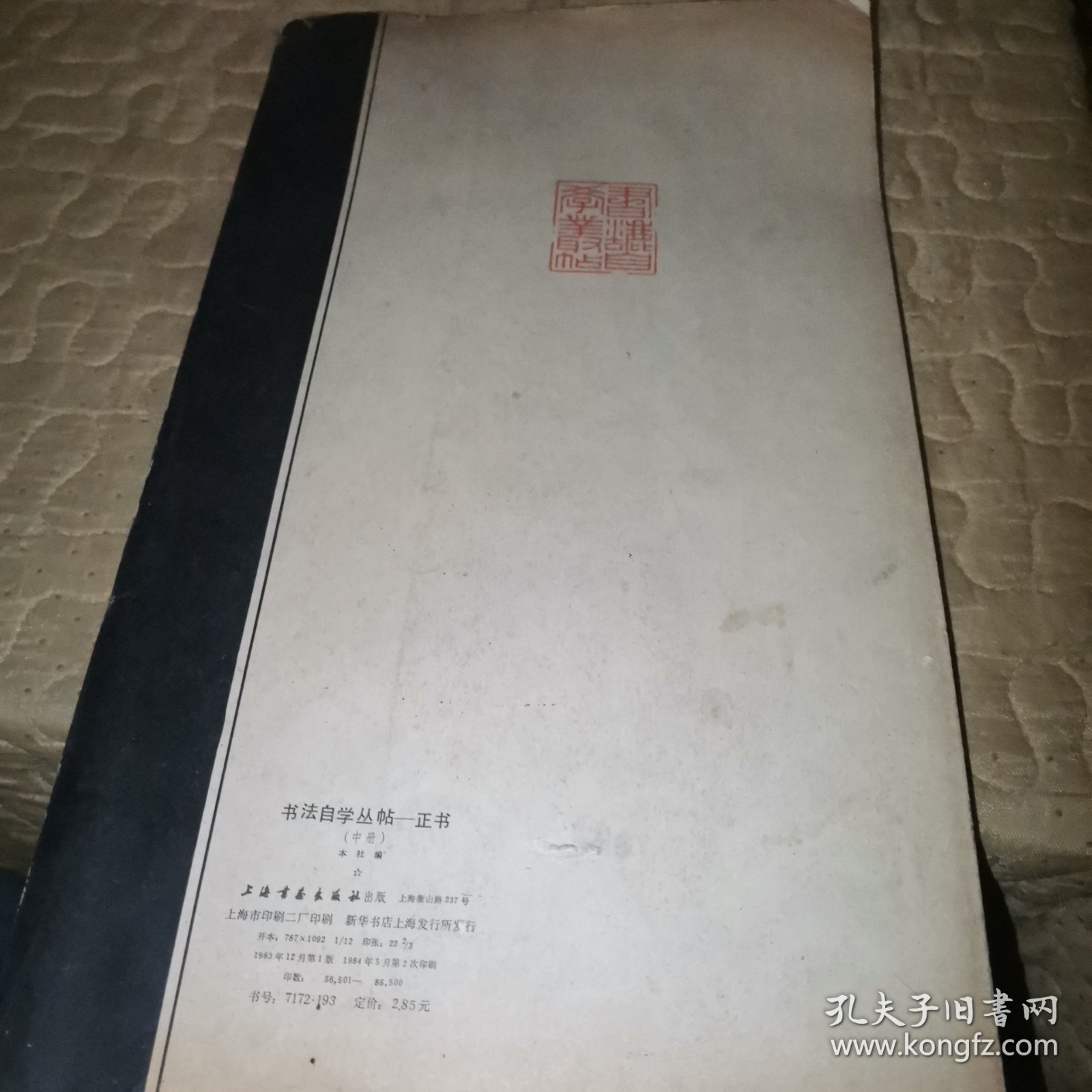 书法自学丛帖：正书（中册）