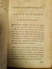1784年The Compleat Angler 伊萨克·沃尔顿的垂钓大全/钓客清话  Hawkins第四版 多幅S. Wales插图 皮面重装 Izaak Walton和Charles Cotton两部分内容合订 内容完整但第二部分开头似乎缺一幅卷首插图(不太确定)
