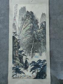 著名画家王扶东精品花鸟  托片  尺寸：99*45