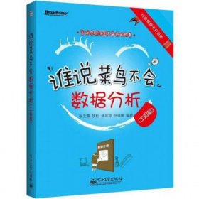 谁说菜鸟不会数据分析(工具篇行业畅销书升级版)张文霖//狄松//林凤琼//任玮琳9787121204098电子工业