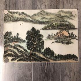 90年代 山水画 国画 尺寸44*31