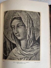 1928年珂罗版画册，意大利锡耶纳画派，皮革竹节，精装，20cm×26.5cm，1928年出版。包含256幅珂罗版画。