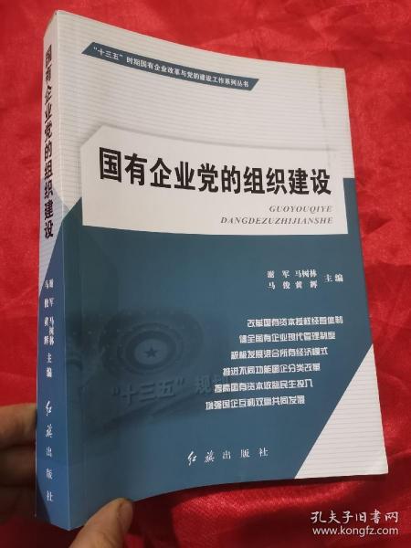 国有企业党的组织建设  （“十三五”时期国有企业改革与党的建设工作系列丛书）  16开