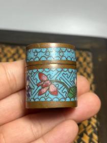 清代景泰蓝烟膏盒