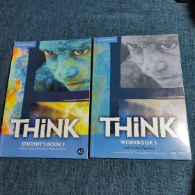 THiNK （ A2） STUDENT'S BOOK1 + WORKBOOK1 【2册合售】部分页码有书写划线，优惠出