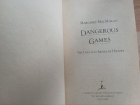 英文书 Dangerous Games: The Uses and Abuses of History by Margaret MacMillan (Author)