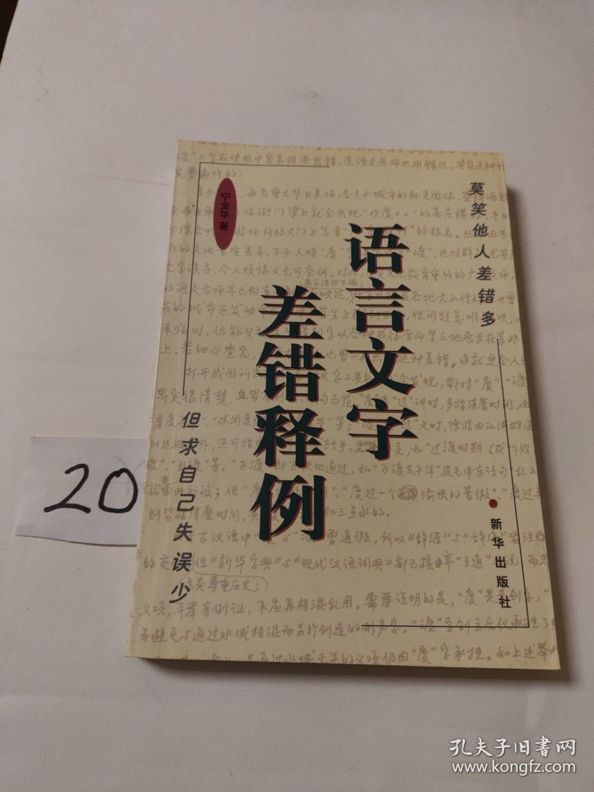 语言文字差错释例