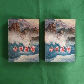 山呼海啸（上下册全 私藏美品）［红色文学 抗日经典题材］曲波著 77年北京一版一印 铅印白纸铅印 怀旧收藏 极具收藏价值 封面漂亮 色彩斑斓 新华书店库存书