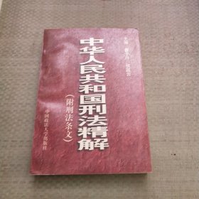 中华人民共和国刑法精解:附刑法条文