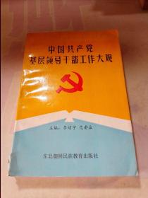 中國(guó)共產(chǎn)黨基層領(lǐng)導(dǎo)干部工作大觀