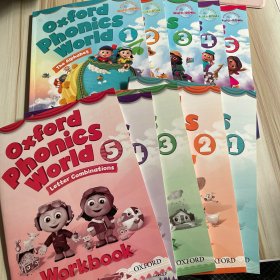 Oxford Phonics World 1-5册书+练习册1-5册（共10本合售）