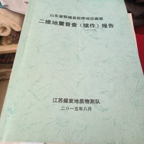 资料（山东省郓城县祝桥地区煤炭二维地震普查续作报告）