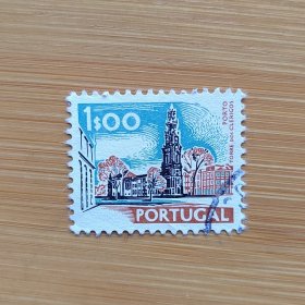外国邮票 葡萄牙邮票建筑风光 信销1枚 如图