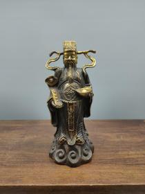 古玩铜器收藏:，财神爷，造型独特，质感厚实、雕刻精美、包浆纯熟！
新货上架！
产品规格 重量 如下图：