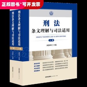 刑条文理解与适用（上下册）（根据刑修正案（十一）、确定罪名补充规定七修改，逐条解读刑，条文主旨、条文对照、条文理解、适用、案例裁判要旨 ） 法律实务 刘静坤