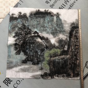 水墨山水小品（无款软片）