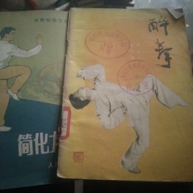 醉拳 简化太极拳2本合售如图