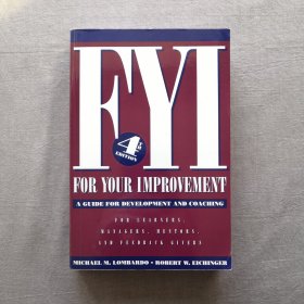 FYI: For Your Improvement, A Guide for Development and Coaching 4th Edition 如何自我提升：个人发展与训练指南 第四版 英文原版