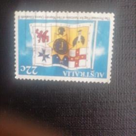 澳大利亚信销票：1981年伊丽莎白女王55岁寿辰皇室旗帜邮票1枚收藏保真（国旗题材）