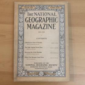 美国发货 national geographic美国国家地理1912年7月(品相非常好)巴拿马，育空地区，香蕉生产