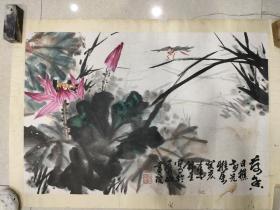 简锦星画家，画心66 X 44