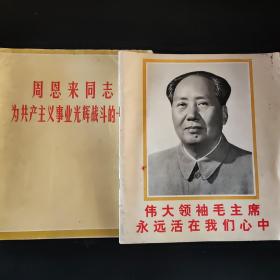 伟大领袖毛主席永远活在我们心中
周恩来同志为共产主义事业光辉战斗的一生