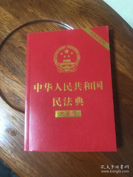 中华人民共和国民法典（大字版32开大字条旨红皮烫金）2020年6月新版