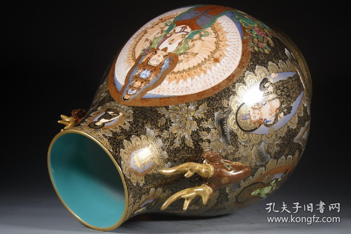 （议价） 清乾隆：鹿头尊千手观音唐卡