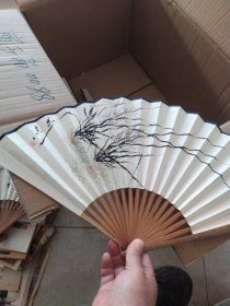 老旧手绘扇子